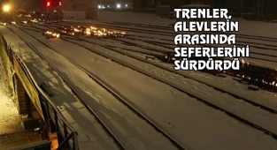 Chicago’da Tren Rayları Ateşe Verildi