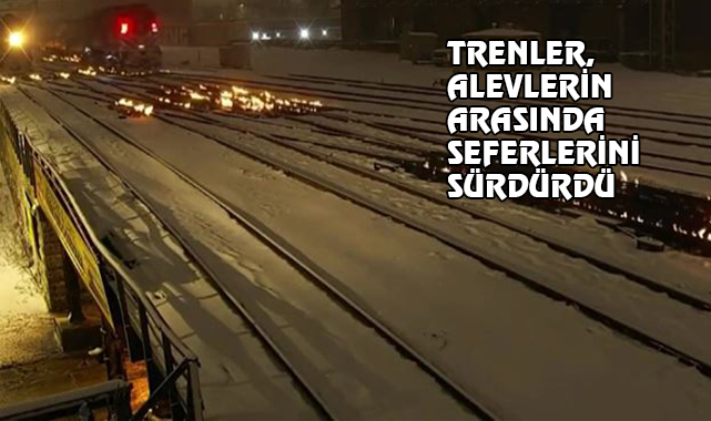 Chicago’da Tren Rayları Ateşe Verildi