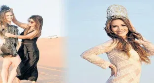 Çölde gelinlik çekimi