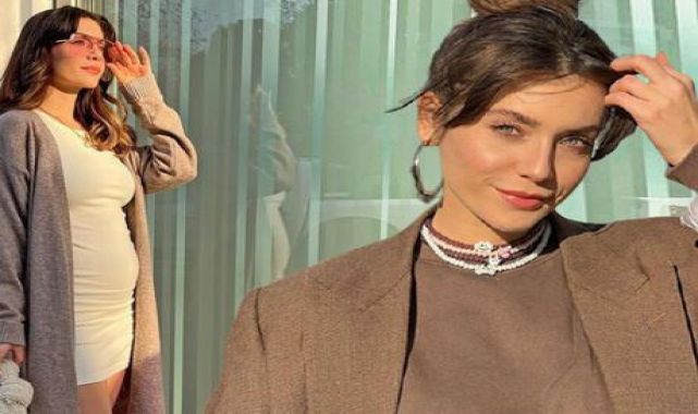Fulya Zenginer'den karnı burnunda pozlar