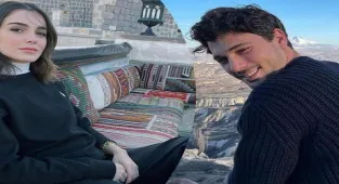 Hafsanur Sancaktutan ile Deniz Can Aktaş'ın romantik Kapadokya tatili