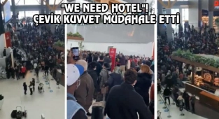 İstanbul Havalimanı'nda Tursitlerin Protestosu