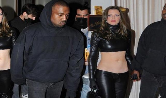 Kanye West yeni aşkı Julia Fox'la gecelerde
