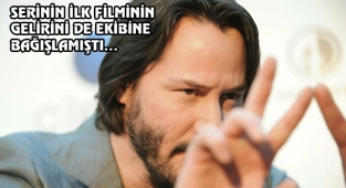 Keanu Reeves 'The Matrix' Gelirini Yine Bağışladı
