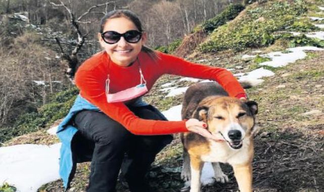 Köpeği için Rize'ye gitti
