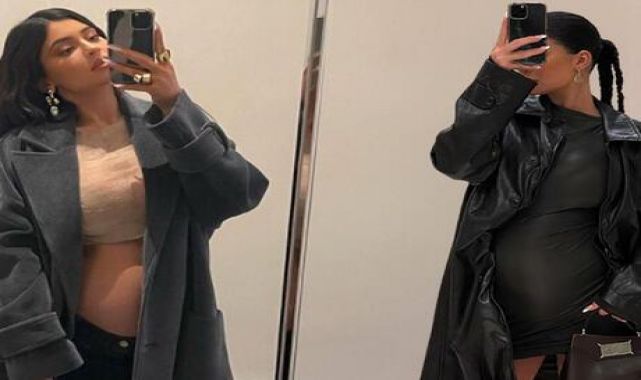 Kylie Jenner'dan karnı burnunda paylaşım