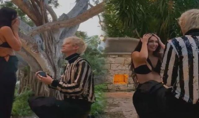 Machine Gun Kelly'den Megan Fox'a romantik evlilik teklifi