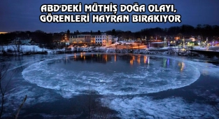 Maine'de Nehirdeki Buz Diskini Gördünüz Mü?