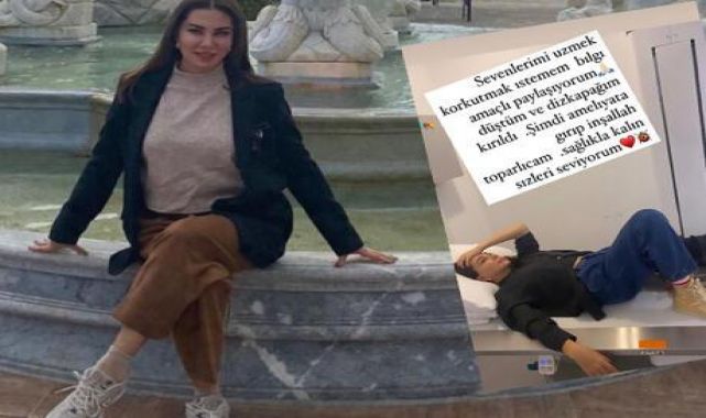 Sosyal medya hesabından duyurdu! Ebru Yaşar diz kapağını kırdı