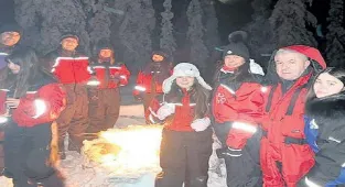Yeni yıla Kuzey Işıkları’nda girdiler
