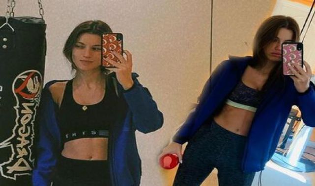 Yüsra Geyik spor pozlarını paylaştı: Yürüyen uçak