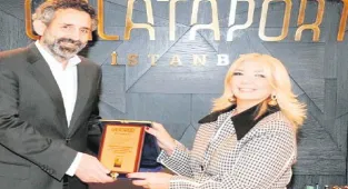 Başkandan teşekkür plaketi