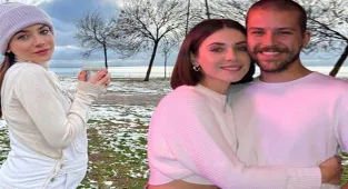 Fulya Zenginer'in eşi göbeğini öptü: Ama ben gülerim!
