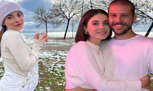 Fulya Zenginer'in eşi göbeğini öptü: Ama ben gülerim!