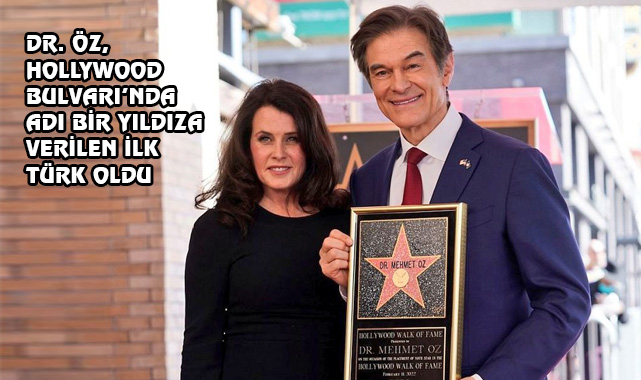 Hollywood Bulvarı'na Dr. Mehmet Öz'ün İsmi Yazıldı
