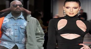 Kanye West'ten ayrılan Julia Fox podyuma çıktı!