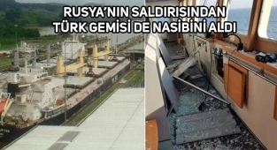 Karadeniz'de Türk Gemisine Bomba İsabet Etti!