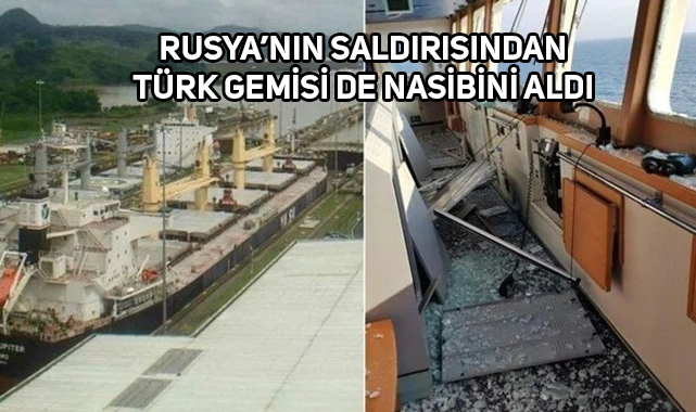 Karadeniz'de Türk Gemisine Bomba İsabet Etti!