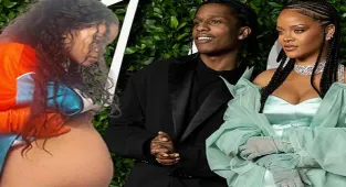 Rihanna'dan karnı burnunda yeni poz!