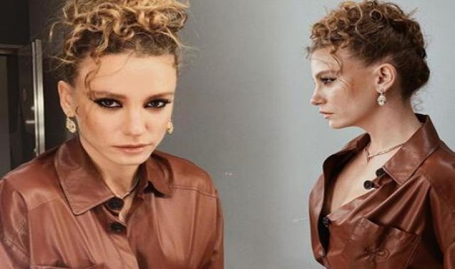 Serenay Sarıkaya'dan kulis pozları