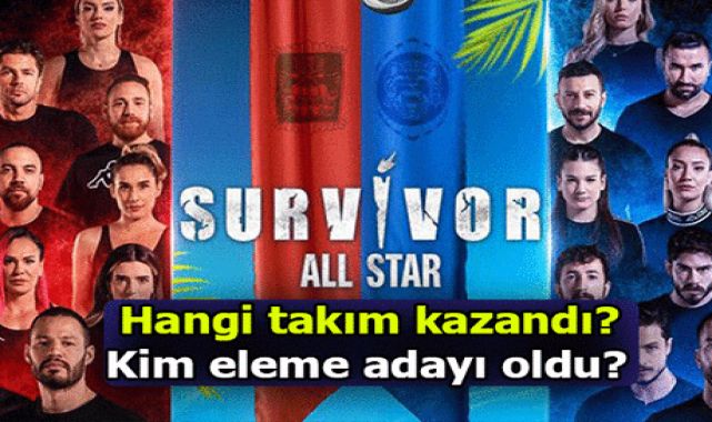 Survivor'da oyunu hangi takım, kim kazandı, kim eleme adayı oldu? Survivor'da sürgün adasına kim gitti?