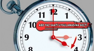 Amerika’da Saatler 1 Saat İleri Alındı!