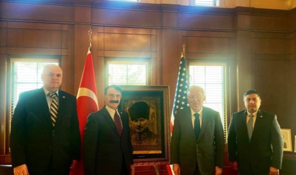 Büyükelçi Mercan, ATAA Heyetini Kabul Etti