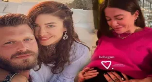 Doğuma gün sayan Başak Dizer'den yeni poz