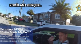 Florida'da Hız Limitini Aşan Sürücü Suçu Putin'e Attı!