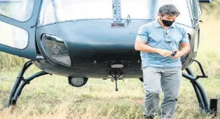 Helikopter kullandı