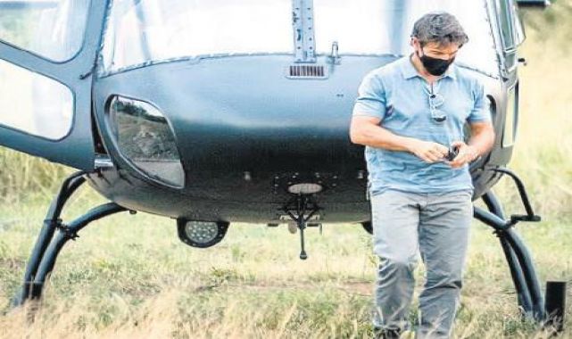 Helikopter kullandı