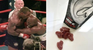 Mike Tyson'dan Kulak Şeklinde Esrarlı Sakız 