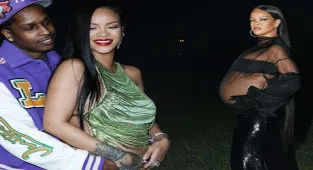 Rihanna tarzıyla Oscar partisine damga vurdu