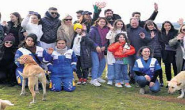 Sokak hayvanlarına destek oldular