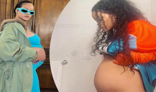 Tarzıyla gündemden düşmüyor! Rihanna'nın tercihi bu kez mavi