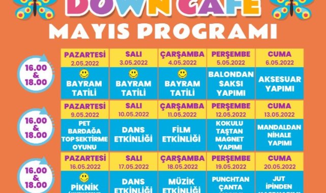 Kocaeli İzmit Down Kafe etkinlikleri Mayıs ayında da devam edecek