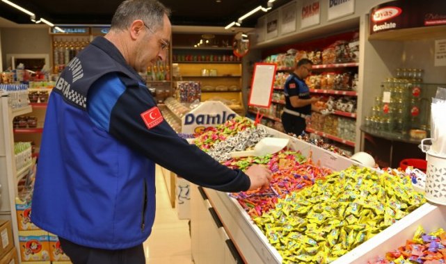 Kocaeli marketlerde tatlı ve şeker denetimi