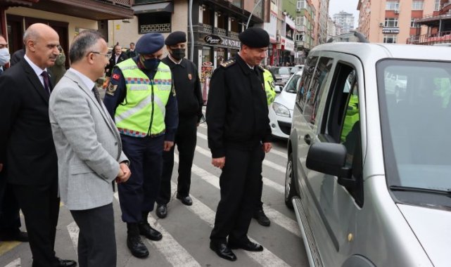 Rize Valisi Çeber'den, "Bayramınız Kemerli Olsun" denetimi