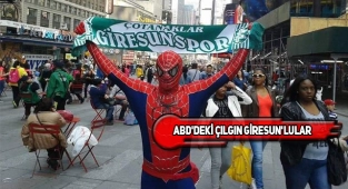 Times Meydanı'nda Giresunspor'lu Örümcek Aadam