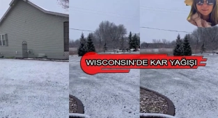 Wisconsin'e Nisan Günü Kar Yağdı!
