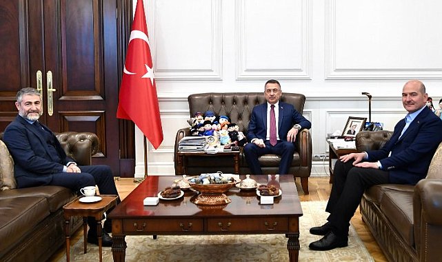 Bakan Soylu'ya Oktay ve Nebati'den 'yol arkadaşlığı' ziyareti