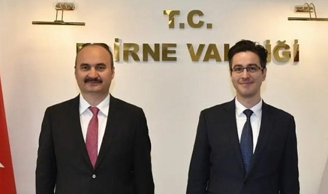 Bulgaristan Kültür Bakanı Atanasov, Vali Canalp'i ziyaret etti
