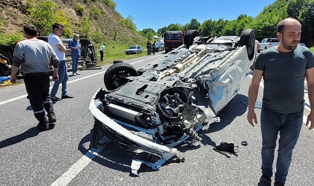 Düzce'de trafik kazası: 2 yaralı