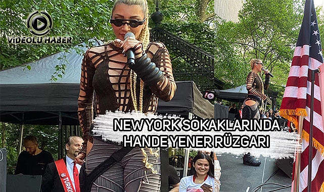 Türk Günü Yürüyüşünde Hande Yener Konseri