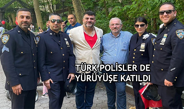 Türk Yürüyüşünde New Yorklu Türk Polisler
