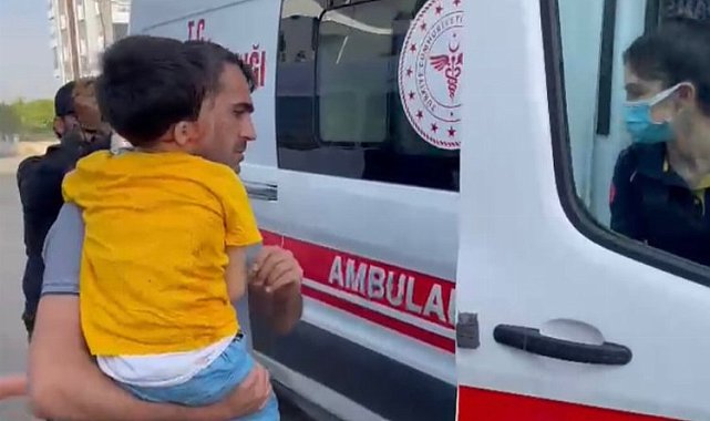 Adıyaman'da 4 metre yükseklikte düşen çocuk yaralandı