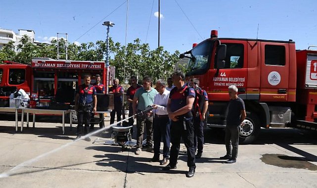 Adıyaman'da itfaiye filosuna yeni araçlar eklendi