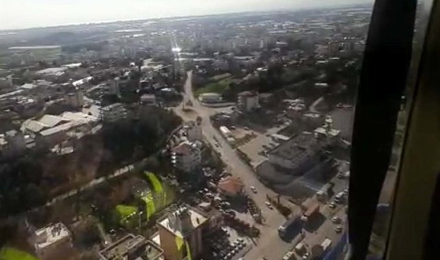 Antalya'da kuş bakışı denetim