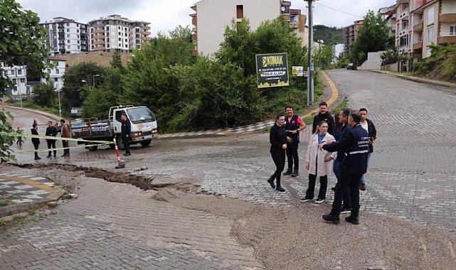 Bartın Valisi yağmurdan zarar gören yerleri inceledi