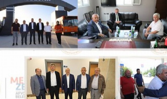 Başkan Zeybek'den iş insanlarına ziyaret
